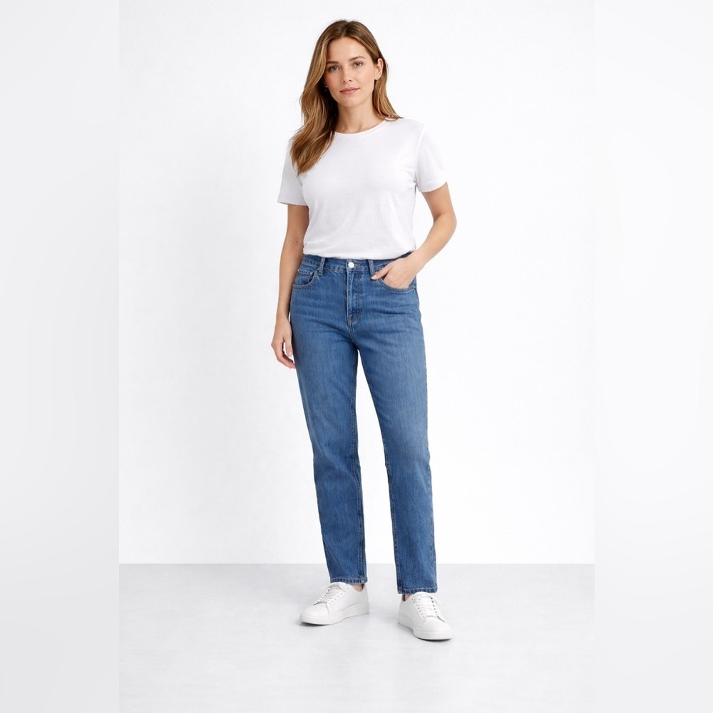 Everlane The 90’s Cheeky Jean Organic Cotton Size 28 Ankle High Rise Denim